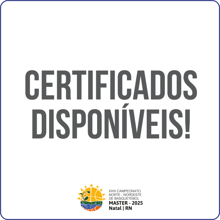 Cerificados disponíveis!